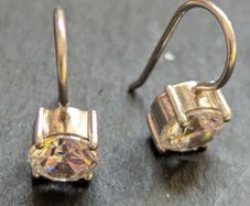 Designer silver earrings