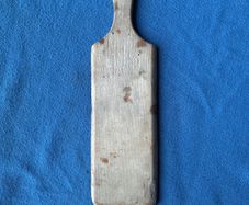 Single antique ribbed butter pat
