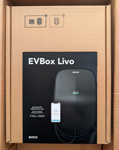 EV charger for sale, EVBox Livo EU 1P32A T2 6M +CMS + SIM