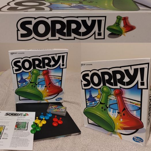 SORRY, Classic Hasbro Board Game;