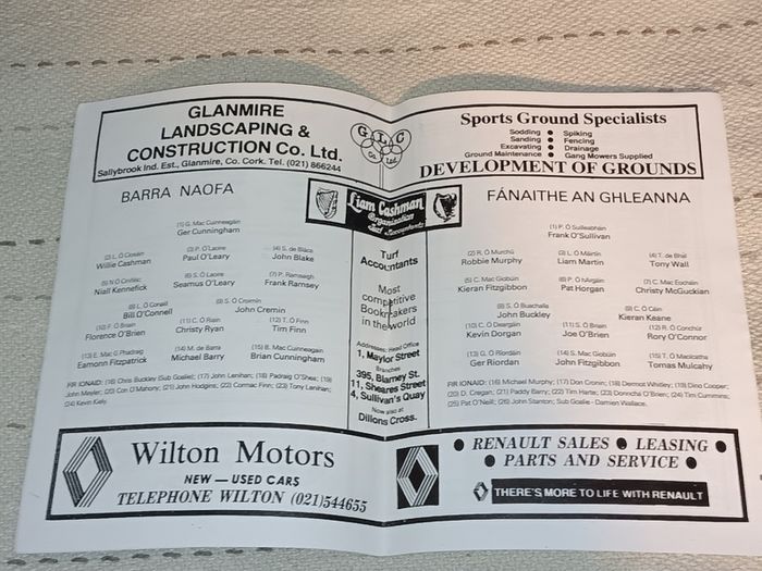 Rare 1988 Gaa programme For Sale Here