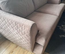 REDUCED DFS ORKA SET: sofa bed / swivel chair / half moon footstool