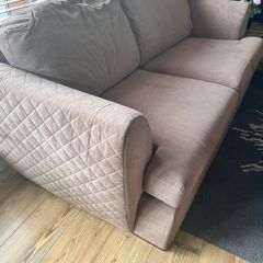 REDUCED DFS ORKA SET: sofa bed / swivel chair / half moon footstool