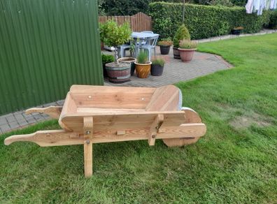 Wheelbarrow flower planters