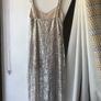 Zara silver sequin midi dress size S Image 4