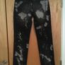 ZARA DENIM Straight Leg Jeans 38 New Tie Dye Image 5