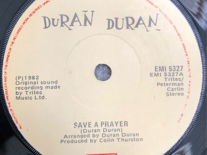 Duran Duran - Save A Prayer (1982) Irish 7"