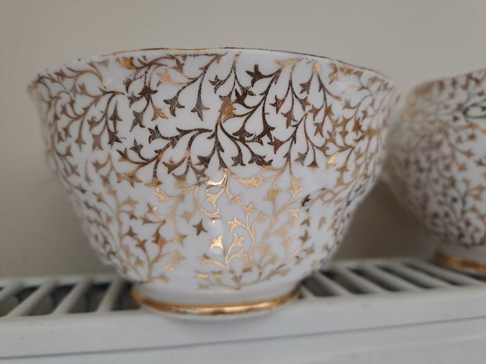 Crown Regent sugar bowl and creamer