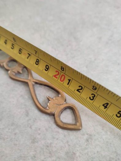 Vintage Brass Celtic Love Spoon