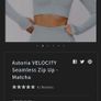Astoria Activewear Green Zip Up Cropped Jumper Image 2