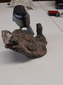 Blue tit figurine