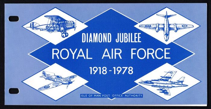 1978 Isle of Man Diamond Jubilee of Royal Air force 1918-1978 Commemorative Stamp Presentation Pack