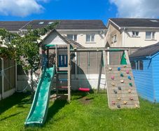 Wooden jungle gym