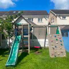 Wooden jungle gym
