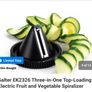 AS NEW House/Home Clearance SALTER EK2326 Three-in-One Top-Loading Electric Fruit and Vegetable Spiralizer (carrots, butternut squash, cucumber, zucchini noodles, etc) Image 6
