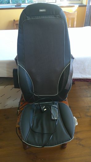 HoMedics Shiatsu Max 2.0 Back and Shoulder Massager with Heat CBS-2016-GB Grey Excellent Condition Boxed Very Little Use Works Perfectly