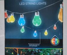 LivarnoLux 10 LED Multicolour Bulb Lights