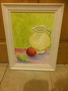 still life oil framed free postage