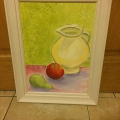 still life oil framed free postage