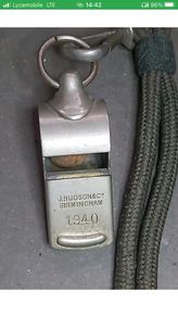 WW2 1940 Military Whistle Please see description