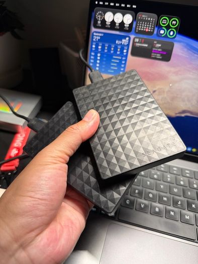 2 Seagate 250GB Portable External Hard Drives