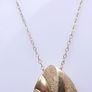 Vintage Solid 9K Gold 375 Pendant Necklace length 18" - 4,07g Image 3