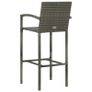 7 Piece Garden Bar Set Grey Image 10