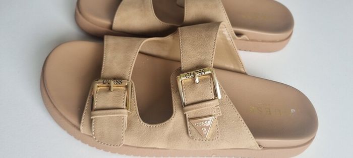 Guess Brown Leather Sandals