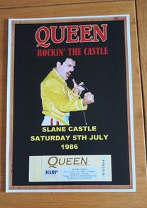 Queen replica poster Slane Castle 1986