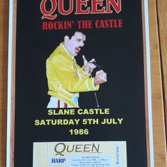 Queen replica poster Slane Castle 1986