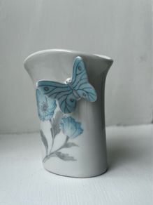 Miniature Vintage Butterfly Vase
