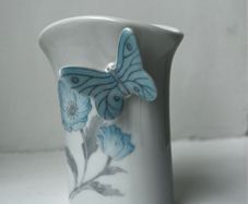 Miniature Vintage Butterfly Vase