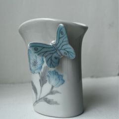 Miniature Vintage Butterfly Vase