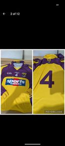 Very rare long sleeve Wexford GAA  match worn jersey