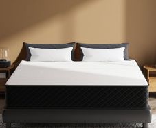 Double Mattress, 10 Inch Hybrid Mattress Double with Breathable Foam and Individually Pocket Spring, Memory Foam Mattresses for Back Pain Relief, Medium Firm Mattresses in a Box, 135x190x25cm