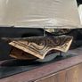 Will and I clearance table lamp reclaimed wood Image 7