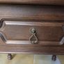 Antique wood bedside locker Image 2