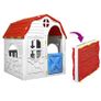 Kids Foldable Playhouse with Working Door and Windows Image 2