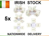 5050 5630 LED Strip Light Connectors + Shape Adapters 10mm 2pin NO Soldering
