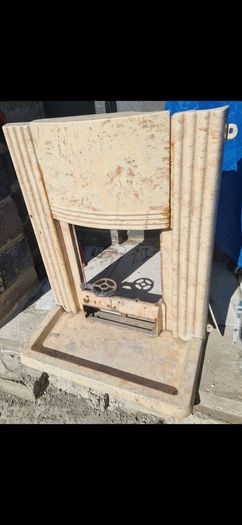 Art Deco Cast Iron Fireplace