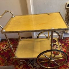 Antique bar cart