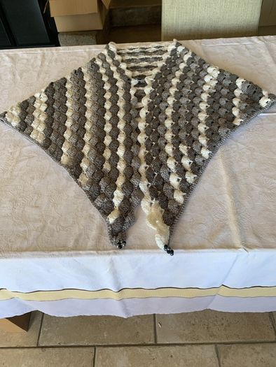 Vintage crochet shawl