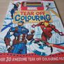 Marvel Tear Off Colouring Book with Pencils NEW Image 3