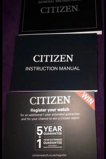 Citizen watch eco drive solar battery Brand new 6 years warranty