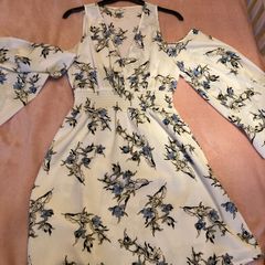 River Island black white, cut out shoulder mini dress.