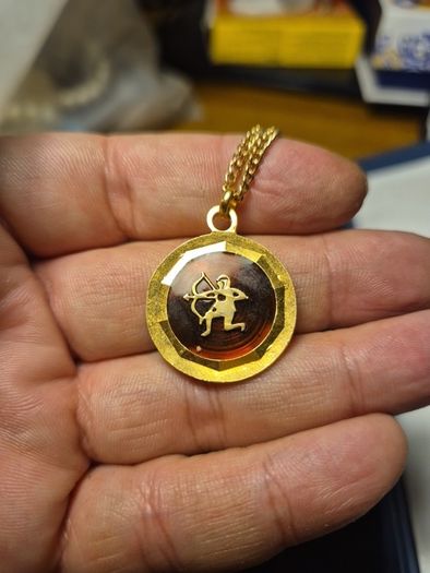 Vintage Saggitarius Zodiac Necklace