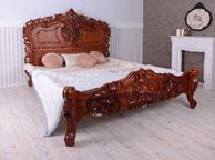main image for ad French Double Bed Solid mahogany with exquisite, handcrafted carvings