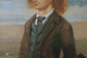 An Original Rare Antique Print from Picture Relics - Algernon Charles Swinburne by William Bell SCOTT' Dated: 1860