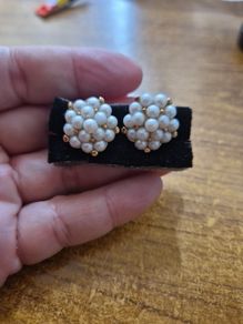 Vintage Pearl Effect Earrings