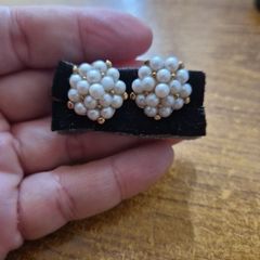 Vintage Pearl Effect Earrings